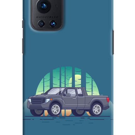 Retro Garage Vibe Oneplus 9 Pro Hard Case Back Cover by Casekaro