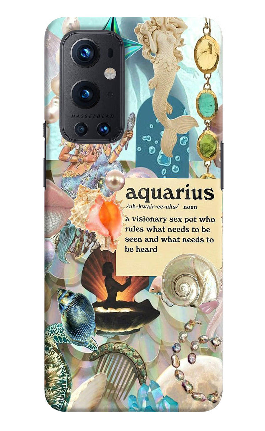 Aquarius Zodiac Oneplus 9 Pro Back Cover, Hard case