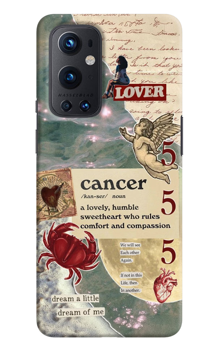 Cancer Zodiac Oneplus 9 Pro Back Cover, Hard case