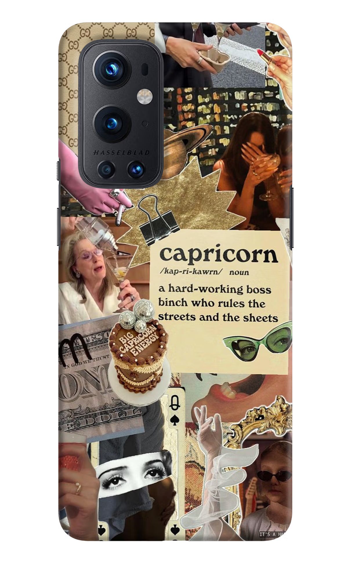 Capricorn Zodiac Oneplus 9 Pro Hard Case Back Cover by Casekaro