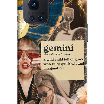Gemini Zodiac Oneplus 9 Pro Hard Case Back Cover by Casekaro