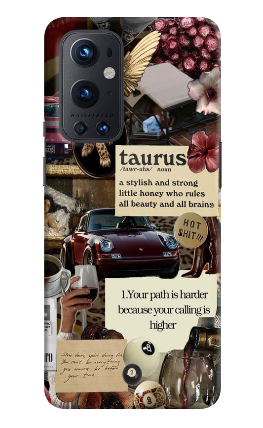 Taurus Zodiac Oneplus 9 Pro Hard Case Back Cover by Casekaro