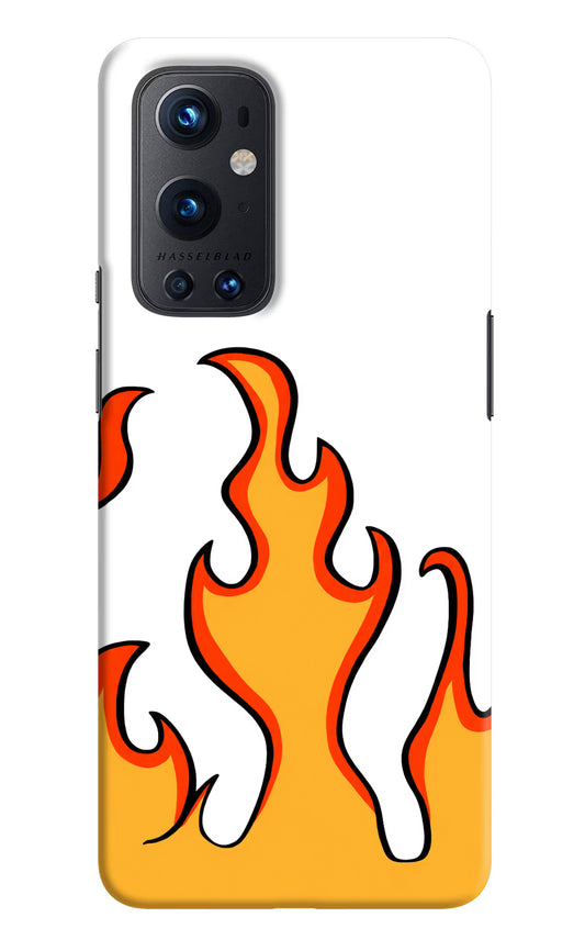 Fired Up – White Oneplus 9 Pro Hard Case Back Cover by Casekaro