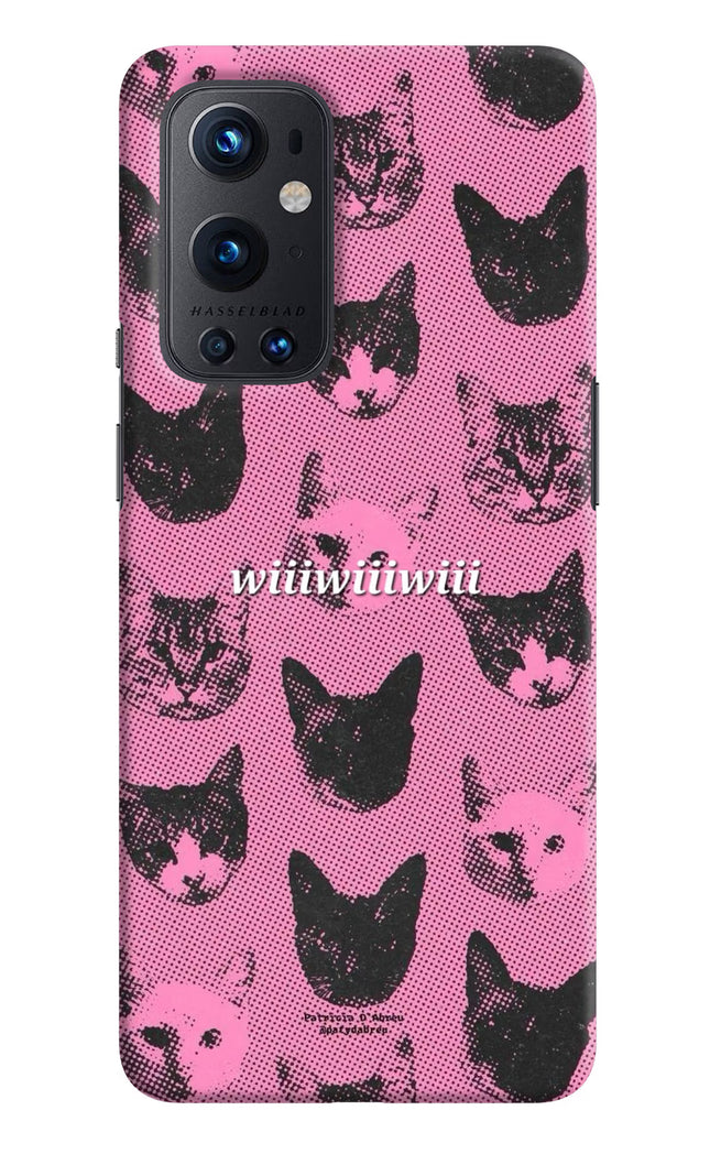 Pink Cats Oneplus 9 Pro Hard Case Back Cover by Casekaro