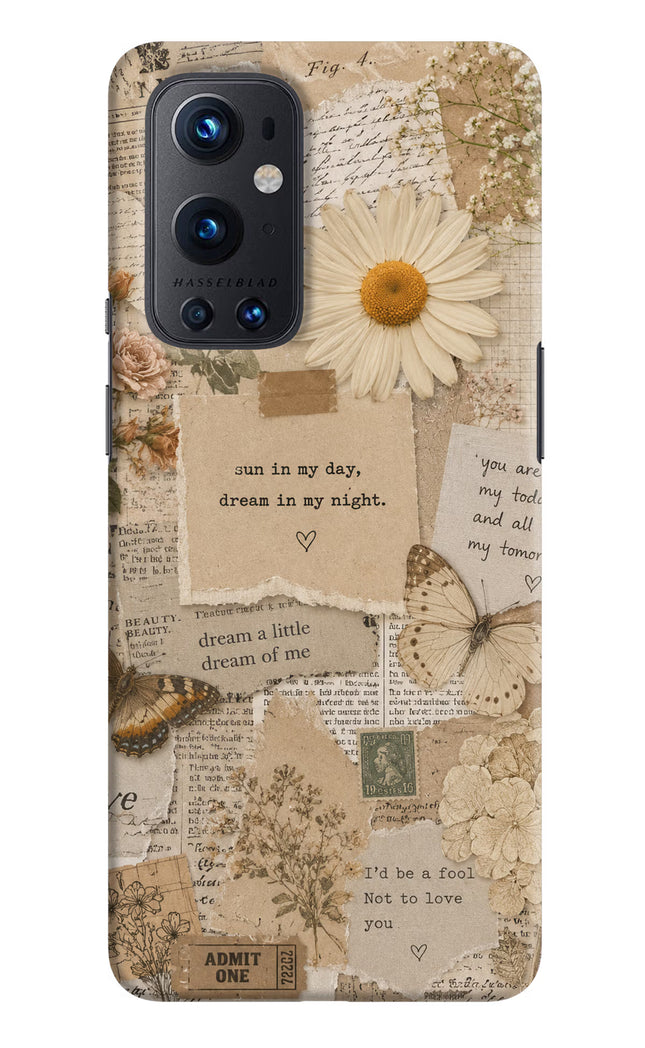Vintage case Oneplus 9 Pro Hard Case Back Cover by Casekaro