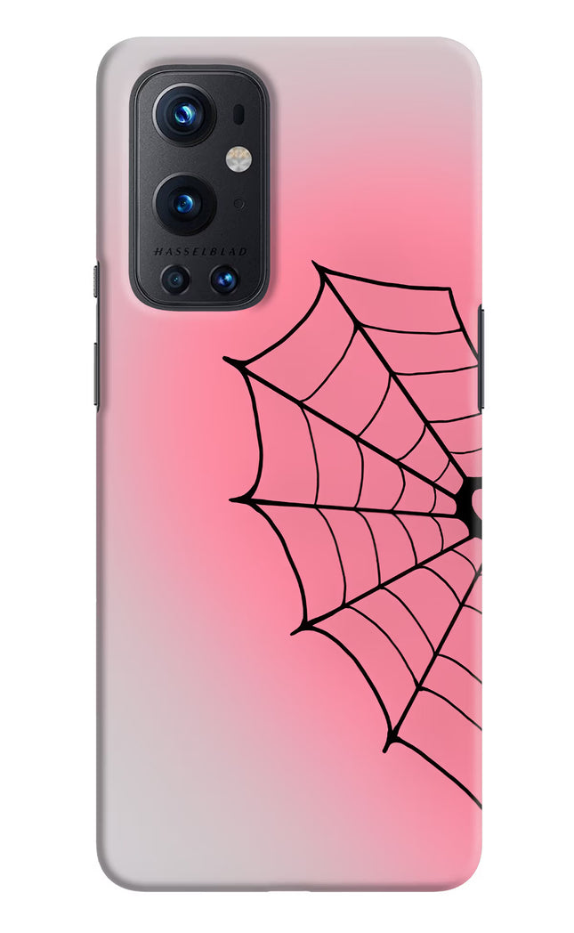 Pink Web Oneplus 9 Pro Hard Case Back Cover by Casekaro