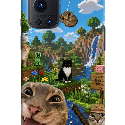 Minecraft Cat Chaos Oneplus 9 Pro Hard Case Back Cover by Casekaro
