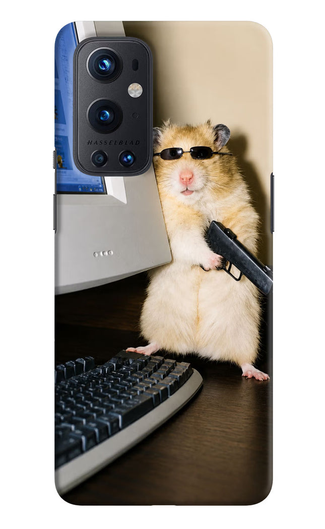 Hacker Hamster Oneplus 9 Pro Hard Case Back Cover by Casekaro