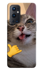 Silly Cat Call Oneplus 9 Pro Hard Case Back Cover by Casekaro