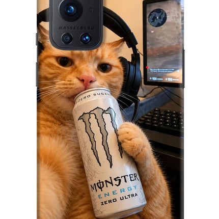 Gamer Cat Energy Oneplus 9 Pro Hard Case Back Cover by Casekaro
