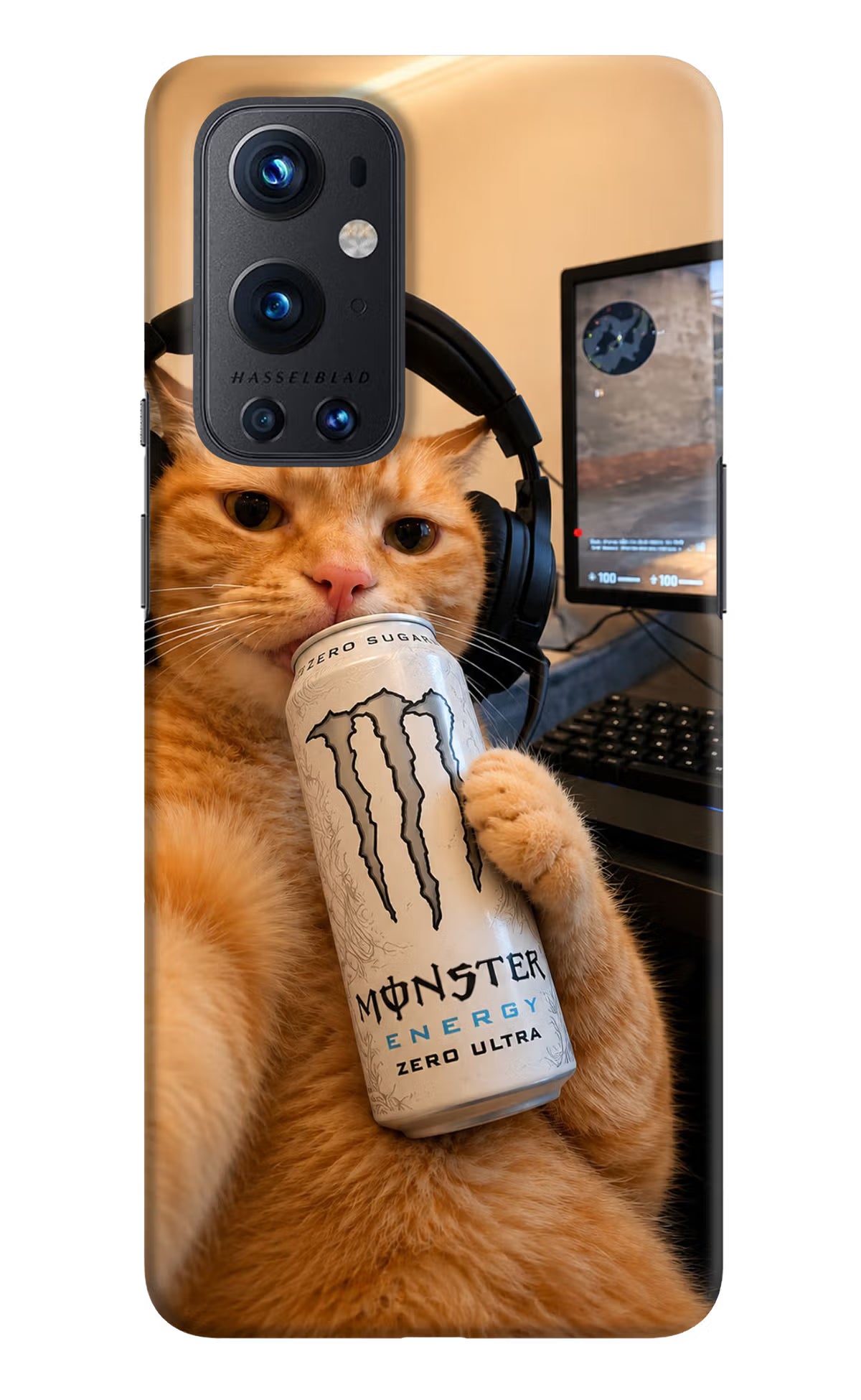 Gamer Cat Energy Oneplus 9 Pro Back Cover
