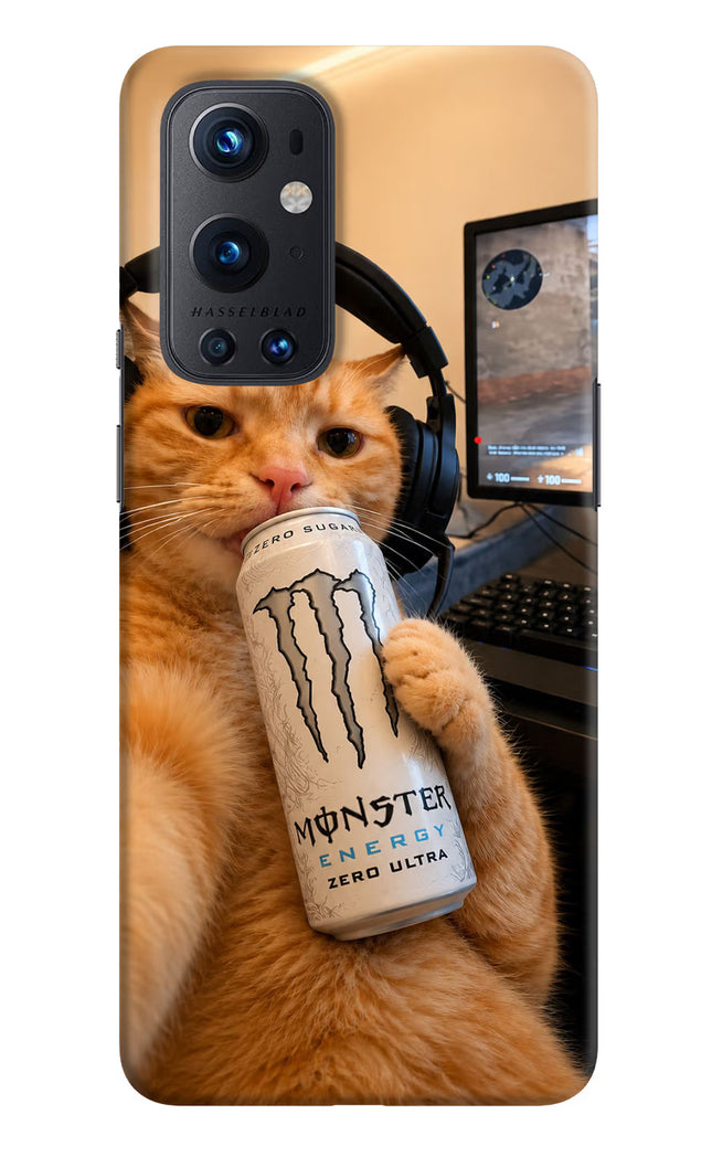 Gamer Cat Energy Oneplus 9 Pro Hard Case Back Cover by Casekaro
