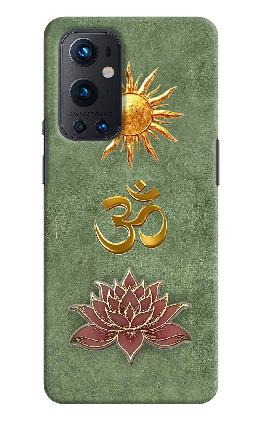 Om & Lotus Oneplus 9 Pro Back Cover, Hard case