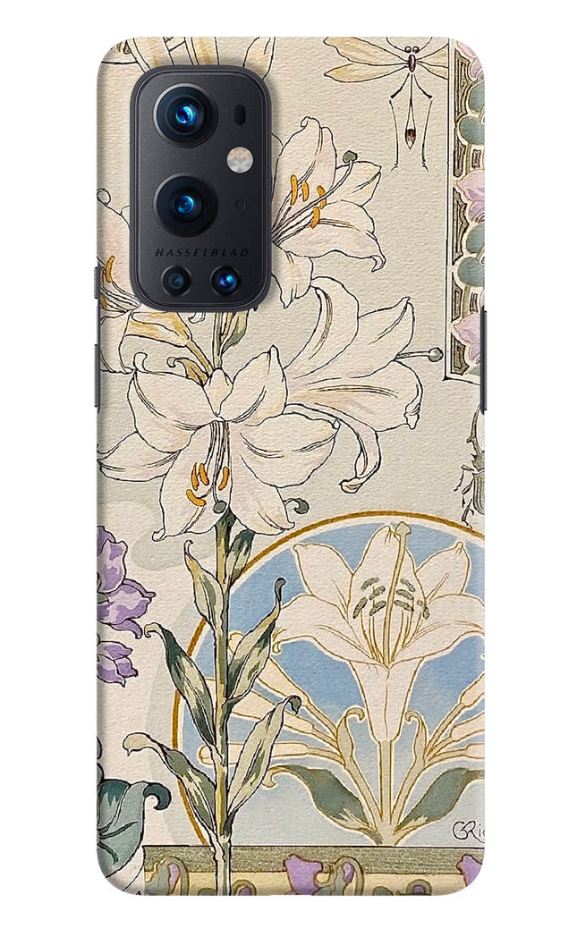 White Lily Oneplus 9 Pro Hard Case Back Cover by Casekaro