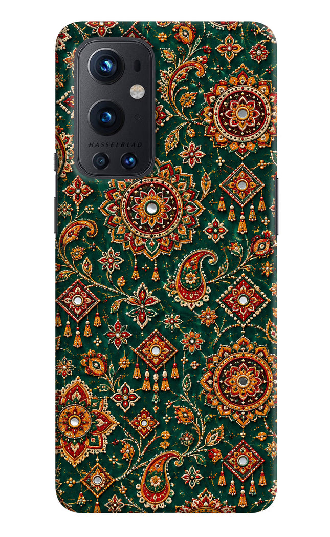 Green Pataka Oneplus 9 Pro Hard Case Back Cover by Casekaro
