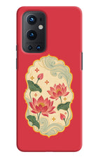 Pink Lotus Oneplus 9 Pro Hard Case Back Cover by Casekaro