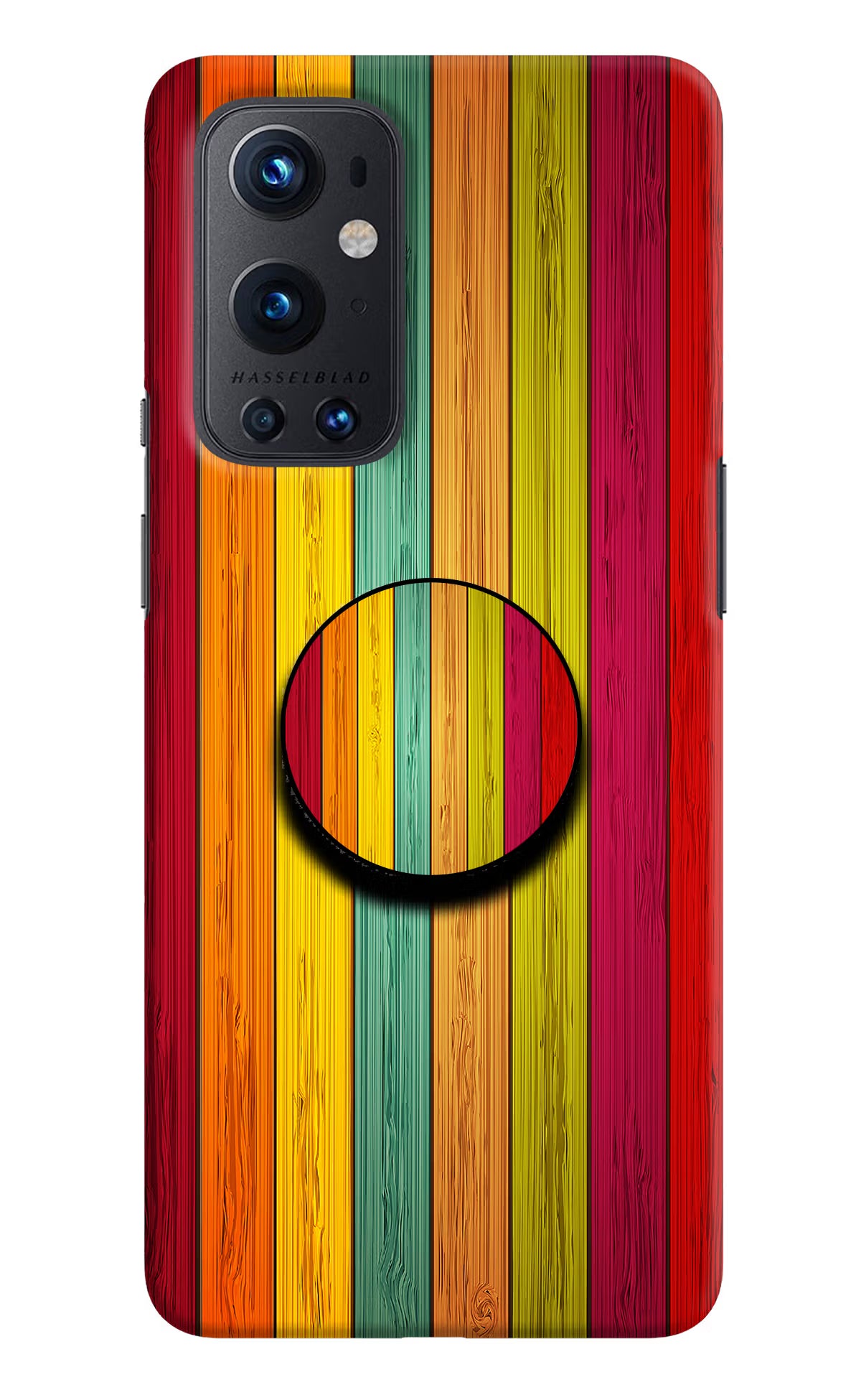 Multicolor Wooden Oneplus 9 Pro Pop Case by Casekaro