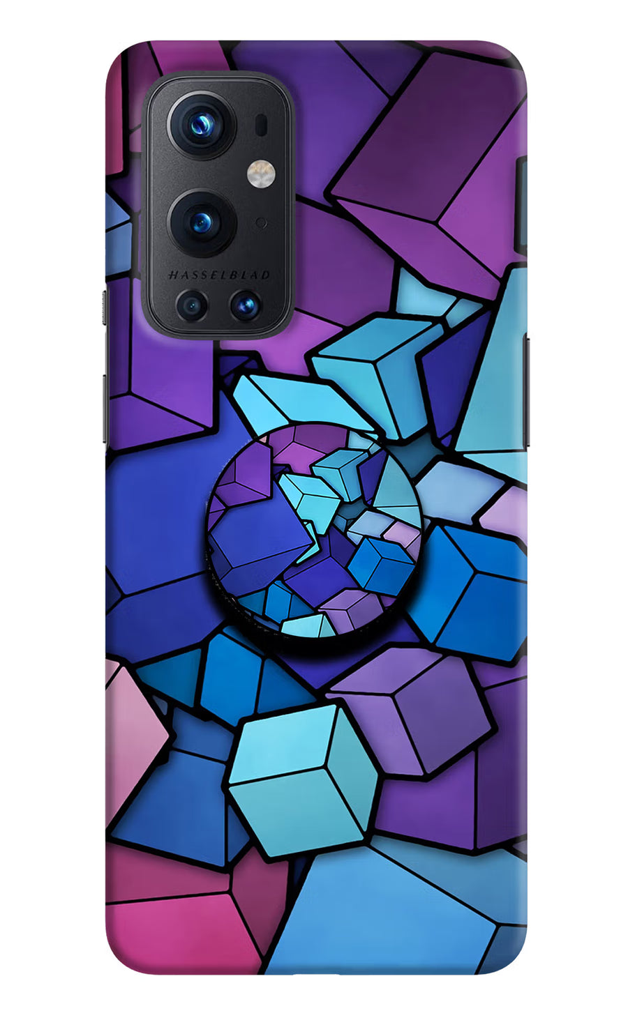Cubic Abstract Oneplus 9 Pro Pop Case, Hard case
