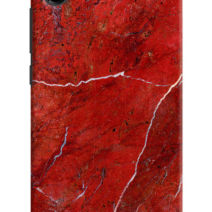 Red Marble Design Redmi 7A Hard Case Back Cover by Casekaro