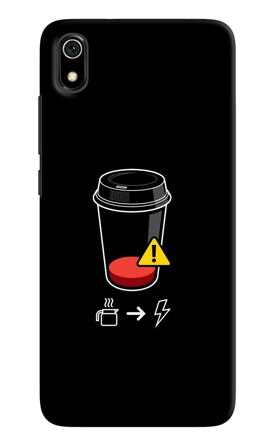 Coffee Redmi 7A Back Cover, Hard case