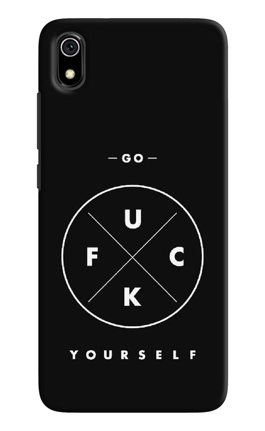 Go Fuck Yourself Redmi 7A Hard Case Back Cover by Casekaro