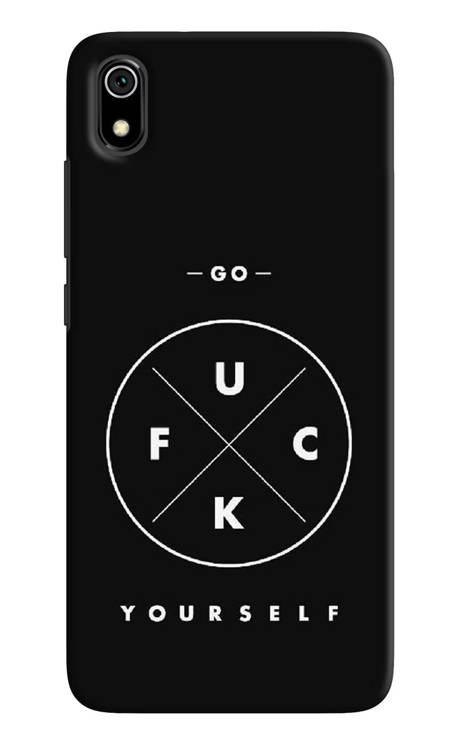 Go Fuck Yourself Redmi 7A Hard Case Back Cover by Casekaro