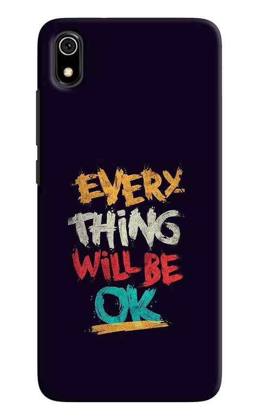 Everything Will Be Ok Redmi 7A Hard Case Back Cover by Casekaro
