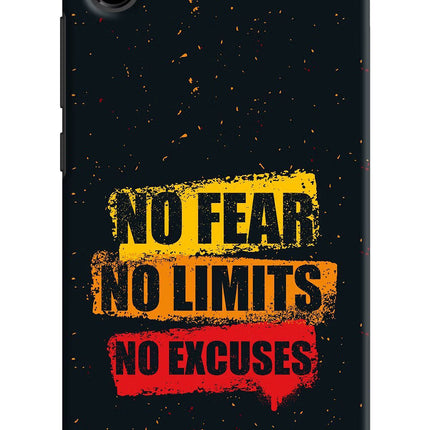 No Fear No Limits No Excuse Redmi 7A Hard Case Back Cover by Casekaro