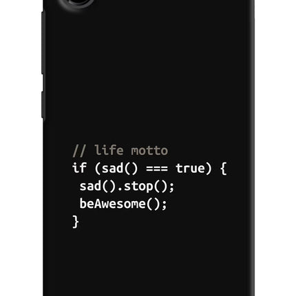 Life Motto Code Redmi 7A Hard Case Back Cover by Casekaro