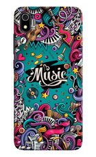 Music Graffiti Redmi 7A Hard Case Back Cover by Casekaro