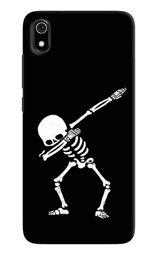 Dabbing Skeleton Art Redmi 7A Hard Case Back Cover by Casekaro