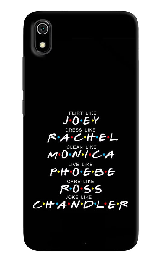FRIENDS Character Redmi 7A Hard Case Back Cover by Casekaro