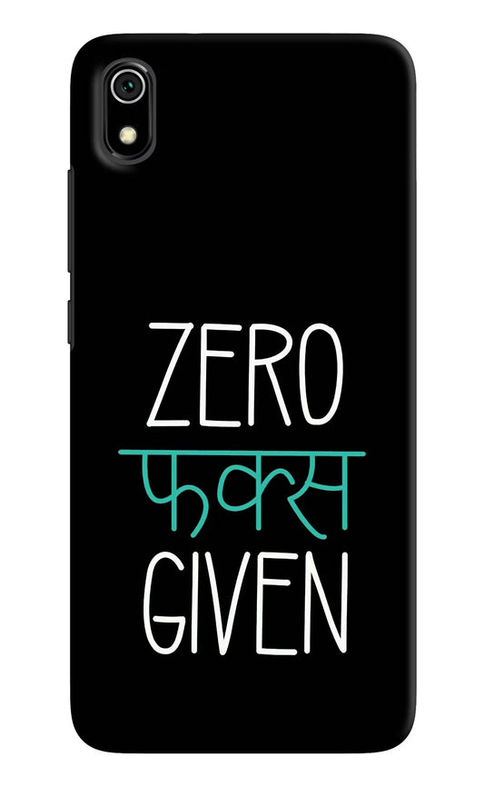 Zero Fucks Given Redmi 7A Hard Case Back Cover by Casekaro