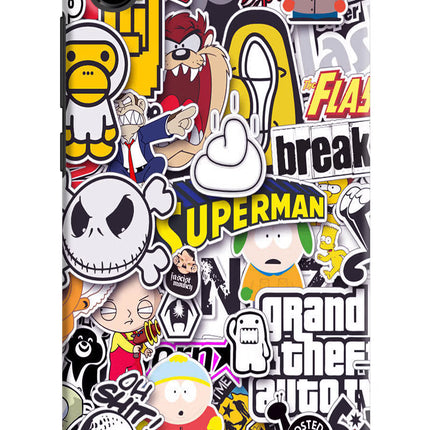 Sticker Bomb Redmi 7A Hard Case Back Cover by Casekaro