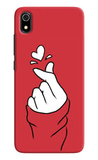 Korean Love Sign Redmi 7A Hard Case Back Cover by Casekaro