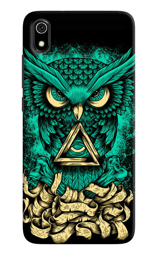 Green Owl Redmi 7A Hard Case Back Cover by Casekaro