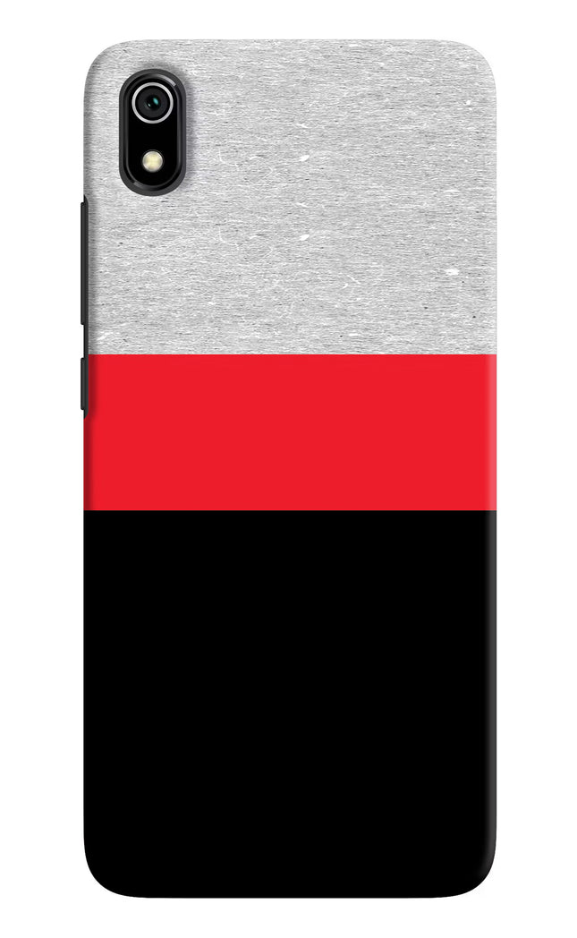Tri Color Pattern Redmi 7A Hard Case Back Cover by Casekaro