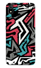 Geometric Graffiti Redmi 7A Hard Case Back Cover by Casekaro