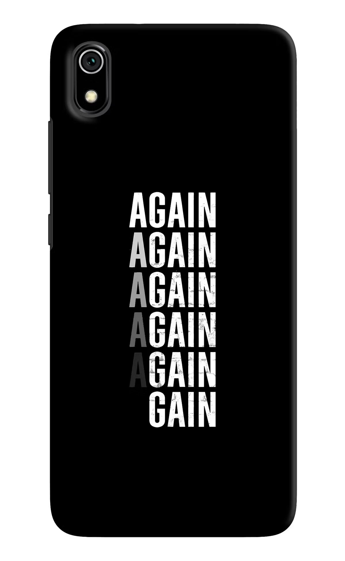 Again Again Gain Redmi 7A Hard Case Back Cover by Casekaro