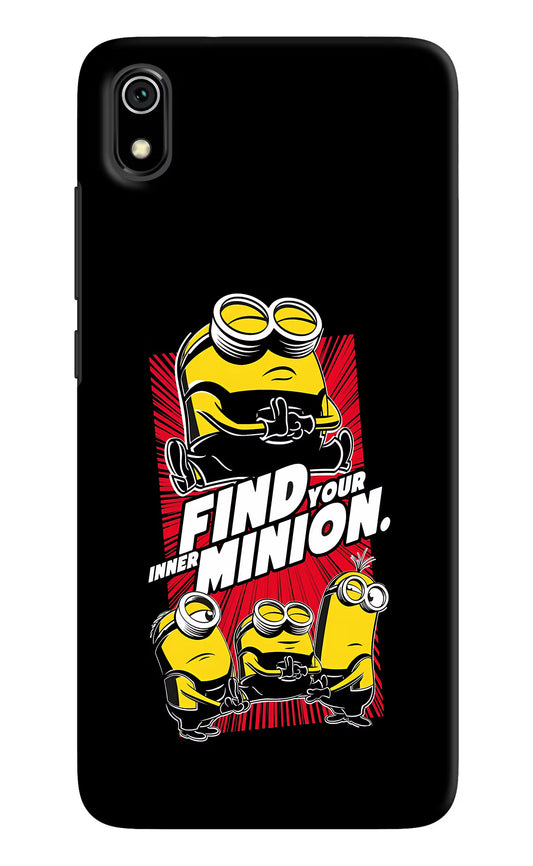 Find your inner Minion Redmi 7A Hard Case Back Cover by Casekaro