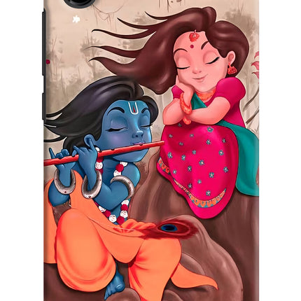 Radhe Krishna Redmi 7A Hard Case Back Cover by Casekaro