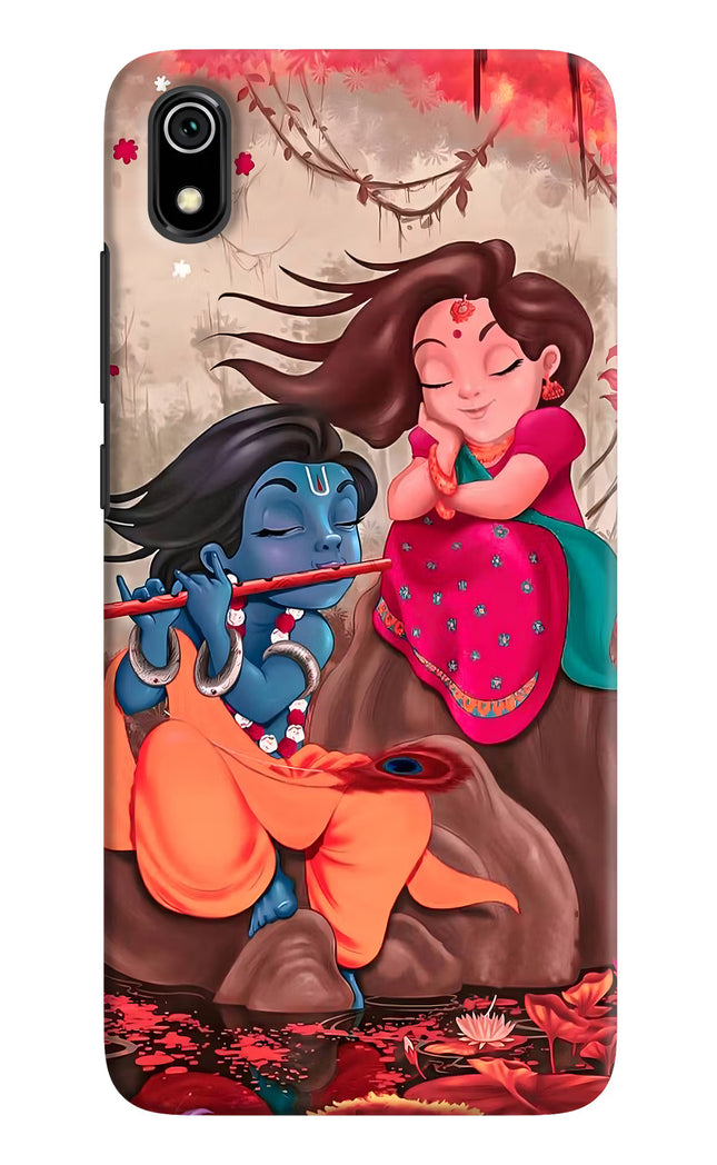 Radhe Krishna Redmi 7A Hard Case Back Cover by Casekaro