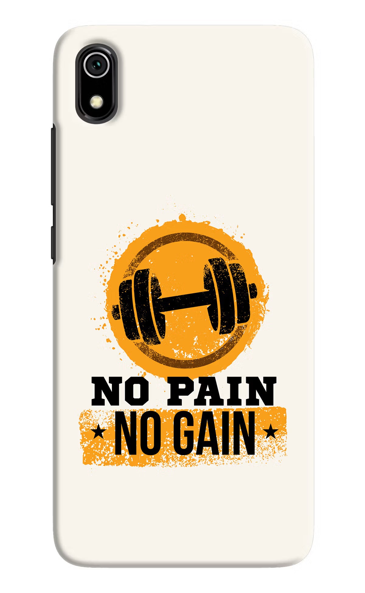 No Pain No Gain Redmi 7A Hard Case Back Cover by Casekaro