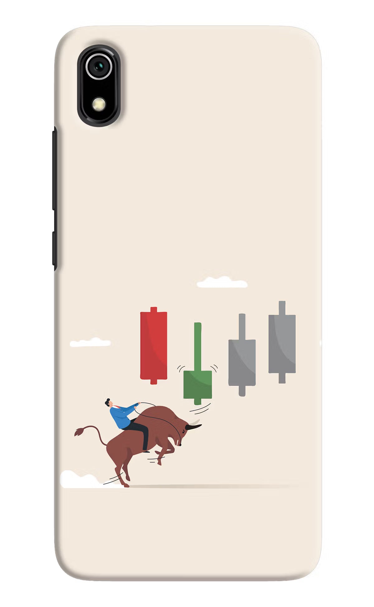 Bull Trading Momentum Redmi 7A Hard Case Back Cover by Casekaro