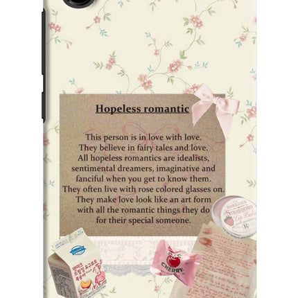 Hopeless Romantic Redmi 7A Hard Case Back Cover by Casekaro
