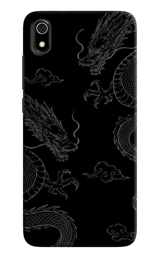 Twin Dragons Redmi 7A Hard Case Back Cover by Casekaro