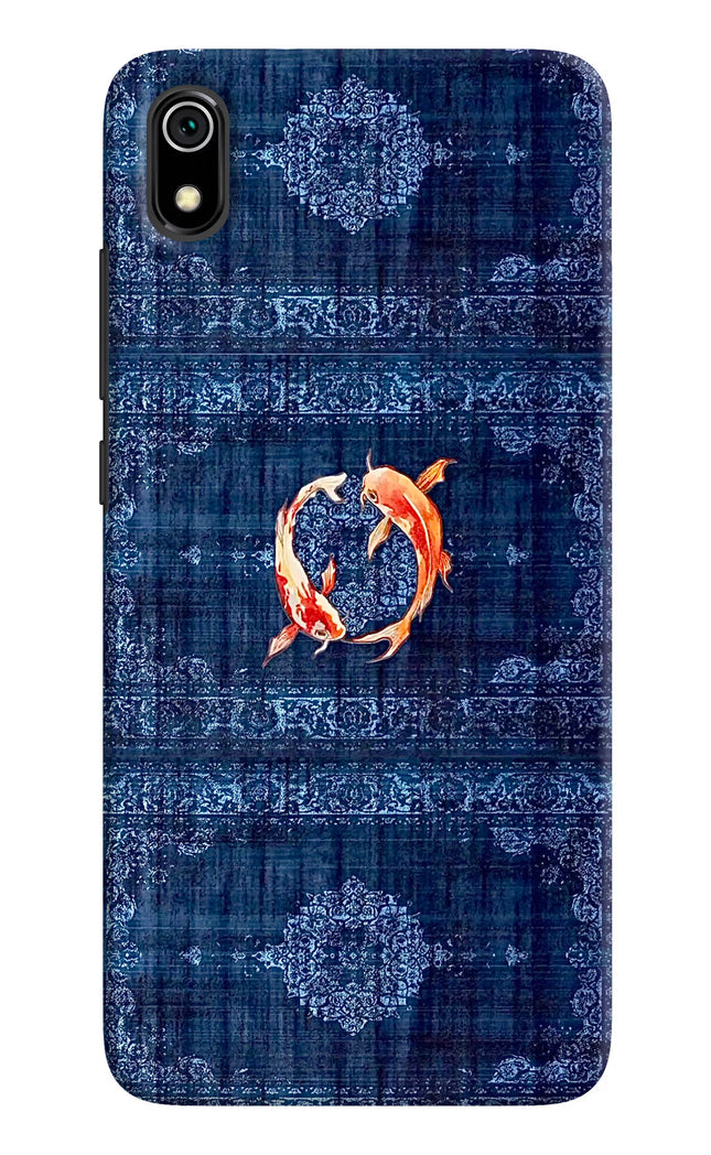 Koi Blue Redmi 7A Hard Case Back Cover by Casekaro