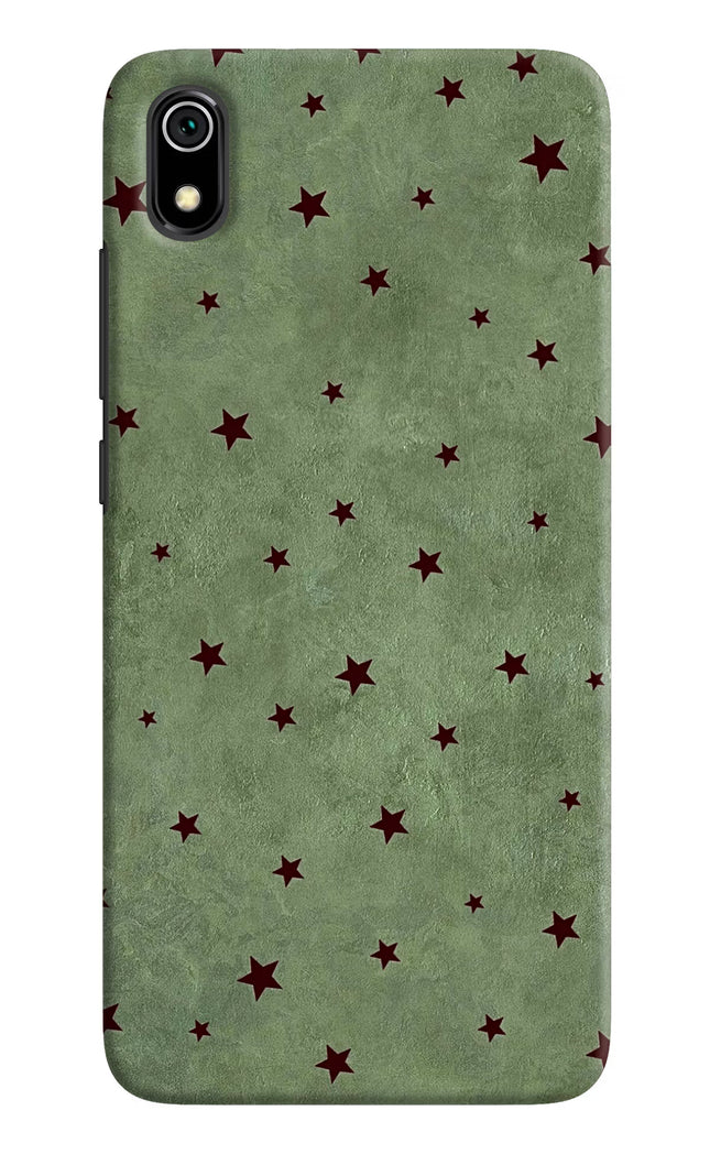 Green Stars Redmi 7A Hard Case Back Cover by Casekaro