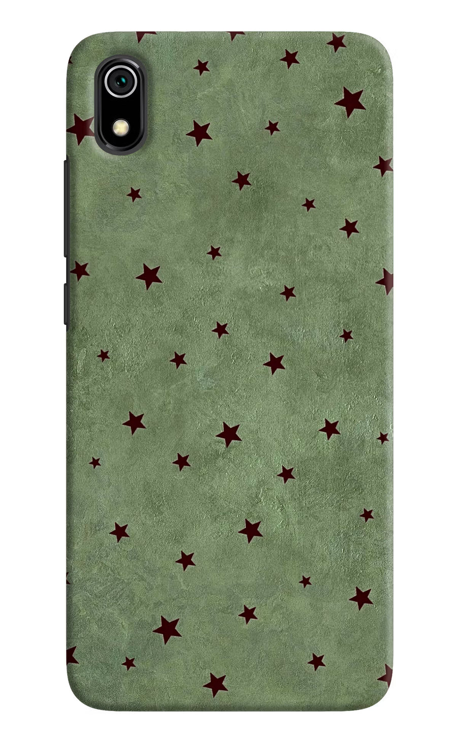 Green Stars Redmi 7A Back Cover, Hard case
