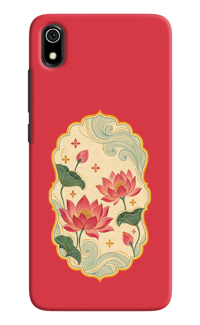 Pink Lotus Redmi 7A Hard Case Back Cover by Casekaro
